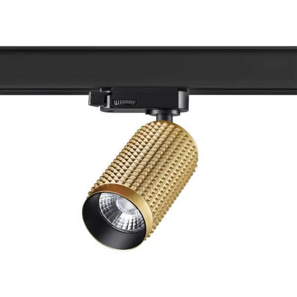 Трехфазный трековый св/д cветильник IP20 LED 4000K 12W 220V MAIS LED золото NOVOTECH
