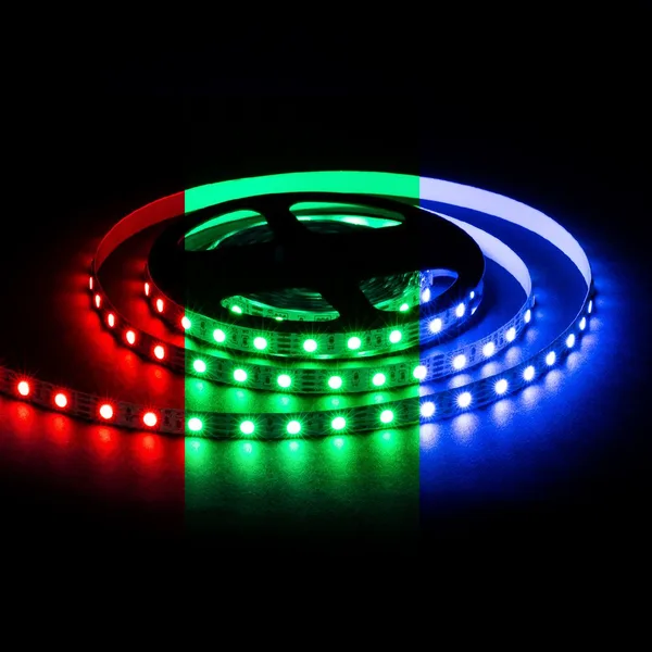 LSE-271 Светодиодная лента 12В, 14,4Вт/м, RGB, smd5050, 60д/м, IP20, ширина подложки 10мм, 5м OGM APEYRON