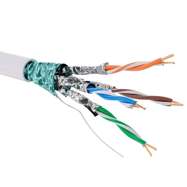 Кабель CAT 6, F/FTP, нг(А)-HF, бухта 305м, белый DKC ТРТС