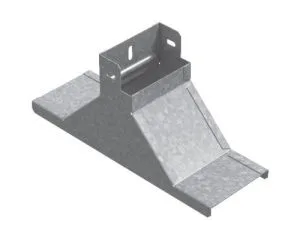 Крышка-ответвитель вертикальный к лотку 150х100, толщ. 1,0 мм, Сендзимир цинк Ostec — фото 2