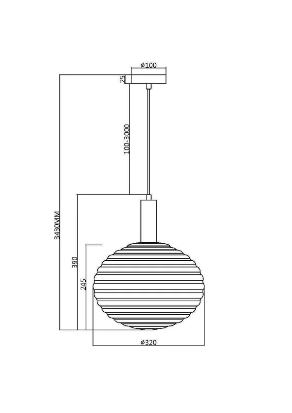 Подвесной светильник 1*E27 60Вт Черный IP20 Reels MOD268PL-01B Maytoni — фото 2