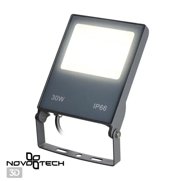 Ландшафтный св-к IP66 LED 4000K 30W 100-300V ARMIN темно-серый NOVOTECH — фото 3