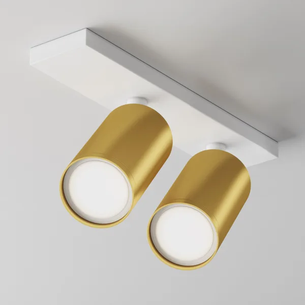 Потолочный светильник 2*GU10 10Вт Белый и Матовое золото IP20 Ceiling & Wall C051CL-U-2WMG Technical Maytoni — фото 2