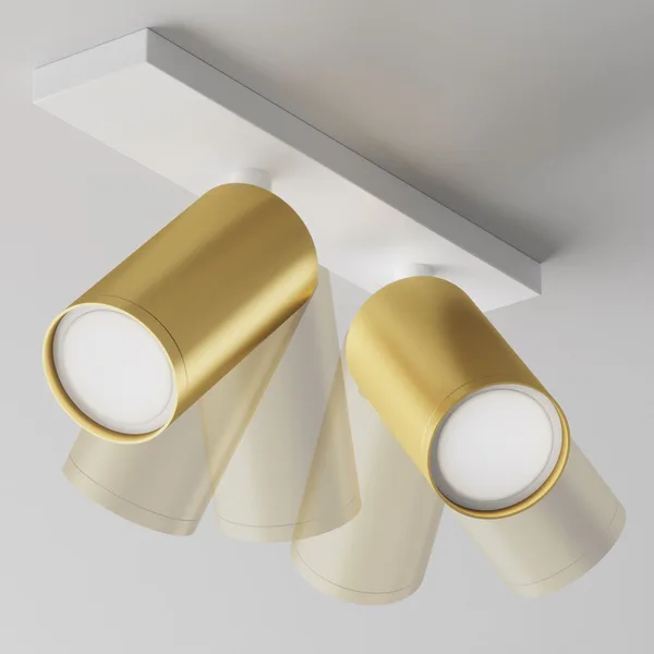 Потолочный светильник 2*GU10 10Вт Белый и Матовое золото IP20 Ceiling & Wall C051CL-U-2WMG Technical Maytoni — фото 3