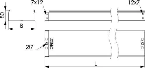 Лоток 300х80 L3000 DKC — фото 2