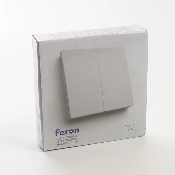 Выключатель беспроводной FERON, TM82 SMART, 230V, 500W, двухклавишный, белый — фото 10