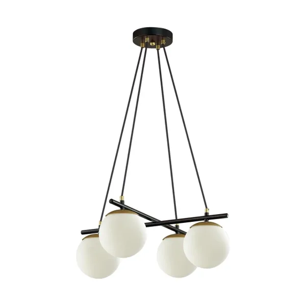 Люстра E27 4*60W 220V RANDI черный,золотой LUMION