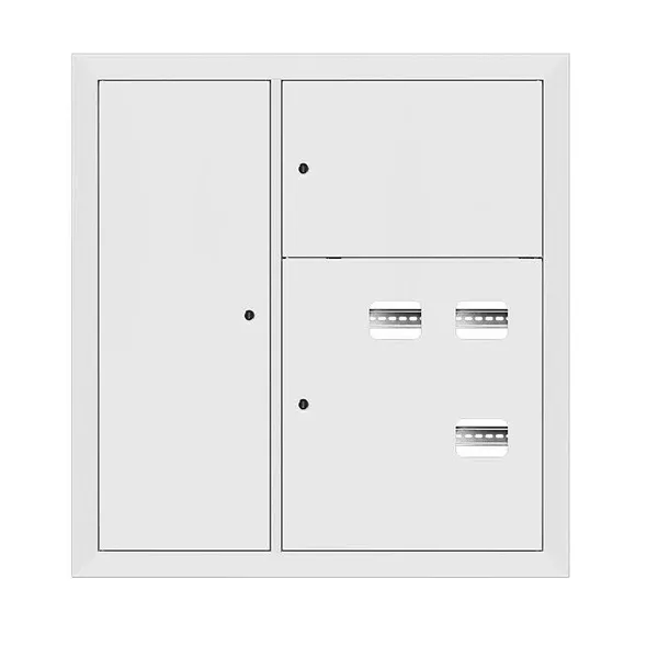 Щит этажный 3 кв, RAL9003 со слаботочным отсеком слева (1000х950х150) PROxima EKF