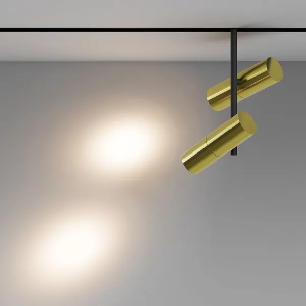 Трековый светильник LED 24Вт Черный и Латунь IP20 Magnetic track system Exility TR005-2-2X12W3K-BBS Technical Maytoni — фото 4