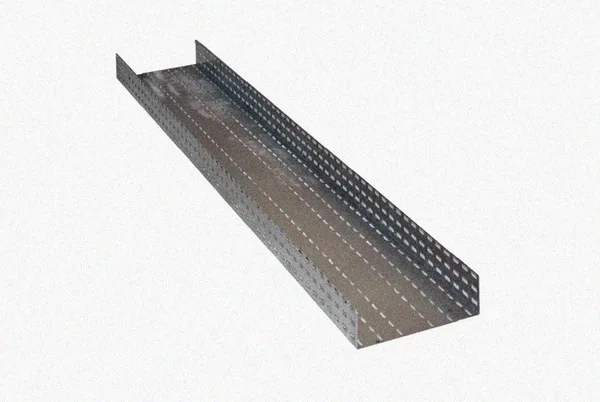 Лоток перфорированный ЛМ 300х100х3000 УТ1,5, оцинкованный лист S1,0 Курганский ЗЭМИ