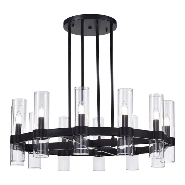 Люстра подвесная Черный/Прозрачный E14 12*15Вт SL1237.403.12 ST LUCE