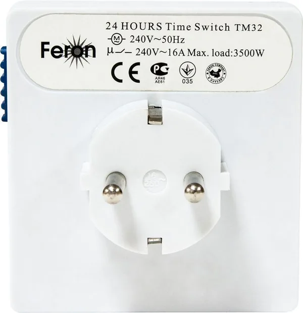 Розетка с таймером Feron TM32 суточная мощность 3500W/16A — фото 3