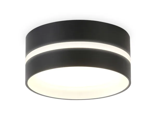 Светильник накладной TN5389 SBK/FR черный песок/белый матовый GX53 IP44 D85*41 Ambrella Light