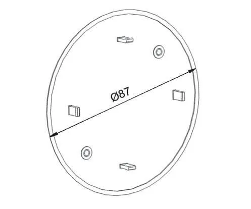 Крышка для коробки установочной, IP40, д.87мм DKC — фото 2