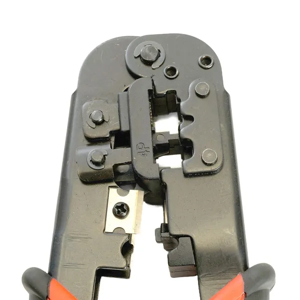 Кримпер STEKKER CTLS007 для обжима RJ разъемов RJ-45 (8P8C), RJ-12 (6P6C) и RJ-11 (6P4C и 6P2C), черный, красный — фото 2
