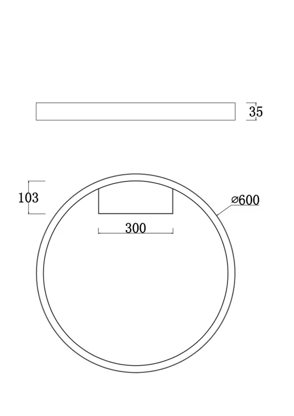 Потолочный светильник 35Вт 4000K Белый IP20 Rim MOD058CL-L35W4K Technical Maytoni — фото 5