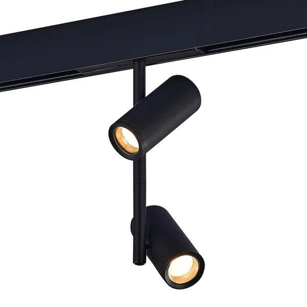 Магнитный трековый светильник Черный LED 1*16Вт 4000К 1 200Lm Ra>90 36° IP20 D45xH240 48В ST808.446.16 ST LUCE