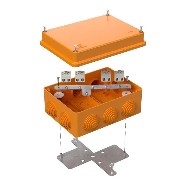 Коробка огнестойкая для о/п 40-0310-FR1.5-8 Е15-Е120 150х110х70 RAL2004 Промрукав (6 шт/уп)