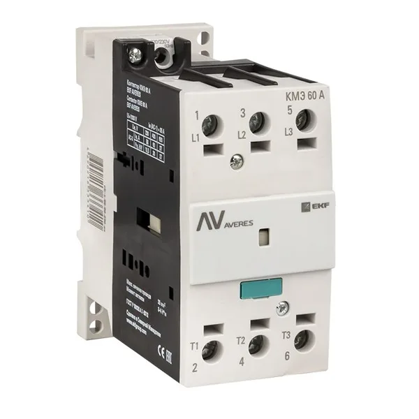 Контактор КМЭ 60А 400В АС AVERES EKF