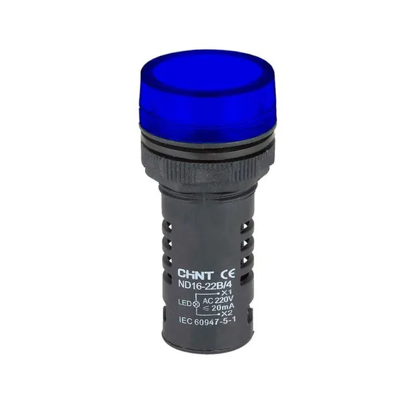 (СНЯТ) Индикатор ND16-22B/2 синий AC/DC220В (R) CHINT
