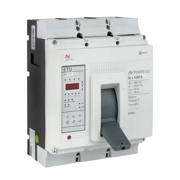 Выключатель автоматический AV POWER-5/3 1600А 70кА ETU4,0 AVERES EKF