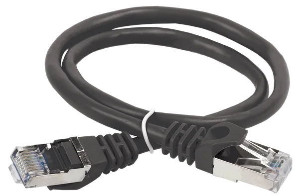ITK Коммутационный шнур (патч-корд) кат.6 FTP PVC 5м черный