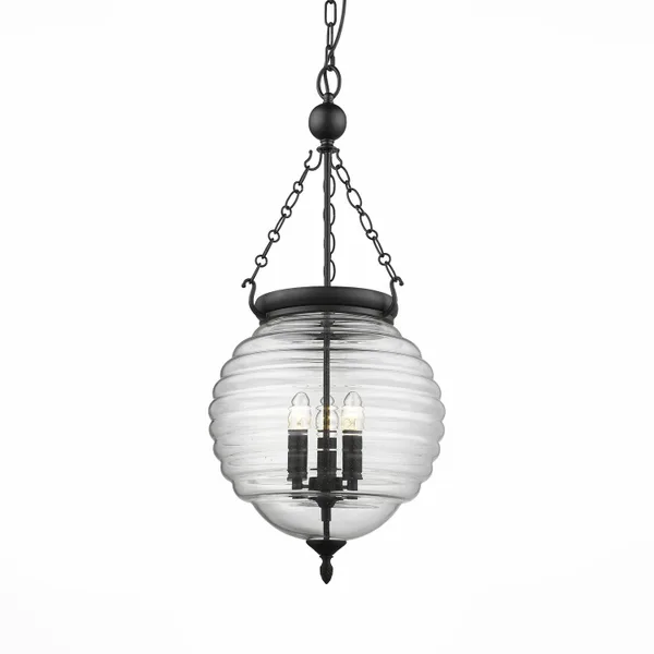 Люстра подвесная Черный/Прозрачный E14 3*60Вт SL317.403.03 ST LUCE