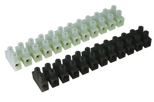 Клеммник полипропилен черный, 12П, 85°С, 450V, 32A, 6мм.кв DKC
