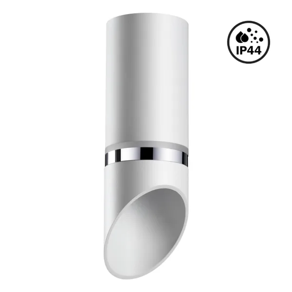 Св-к накл.влагозащ.IP44 GU10 9W 220V DELTA белый/хром NOVOTECH