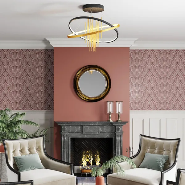 Потолочный св-к IP20 LED 70W 3340Лм 4000K MONICA черный/золотистый/металл ODEON LIGHT — фото 2