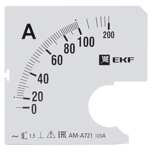 Шкала сменная для A721 100/5А-1,5 PROxima EKF