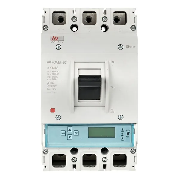 Выключатель автоматический AV POWER-3/3 630А 100кА ETU6,0 AVERES EKF — фото 4
