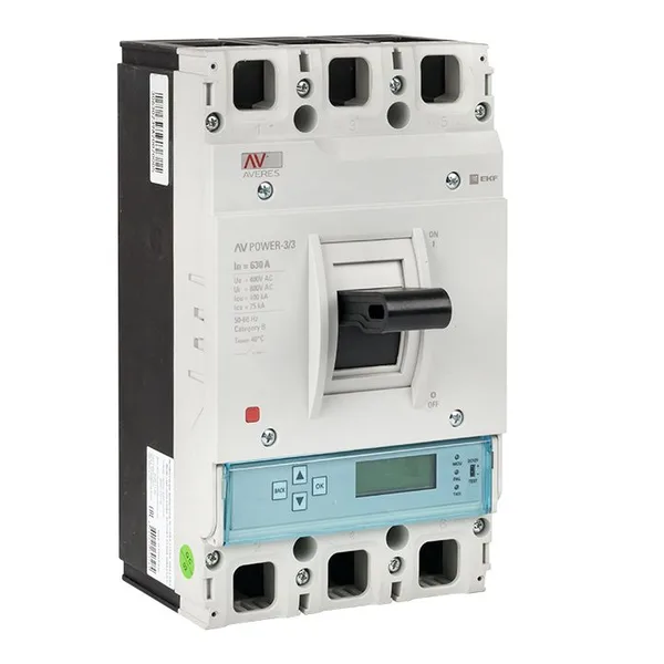 Выключатель автоматический AV POWER-3/3 630А 100кА ETU6,0 AVERES EKF