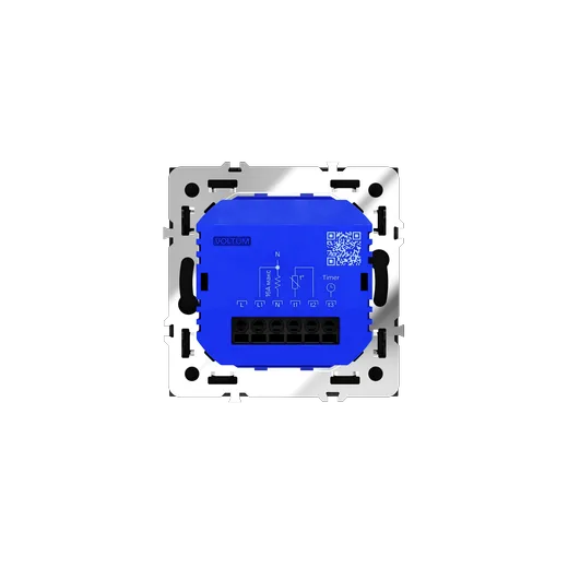 Терморегулятор электронный Voltum S70 с индикацией и датчиком, для теплого пола, (черный матовый) — фото 6
