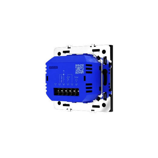 Терморегулятор электронный Voltum S70 с индикацией и датчиком, для теплого пола, (черный матовый) — фото 4