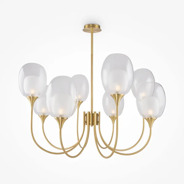 Подвесной светильник 8*E14 60Вт Латунь IP20 Aura MOD016PL-08BS Maytoni — фото 2