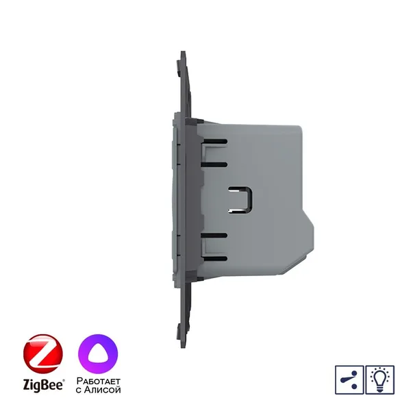 Одноклавишный проходной сенсорный диммер ZigBee (механизм) Livolo — фото 3