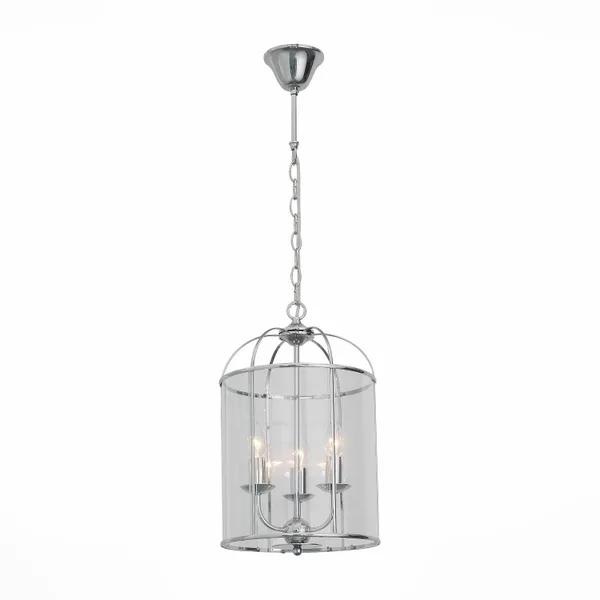 Люстра подвесная Хром/Прозрачный E14 3*40Вт SL267.103.03 ST LUCE