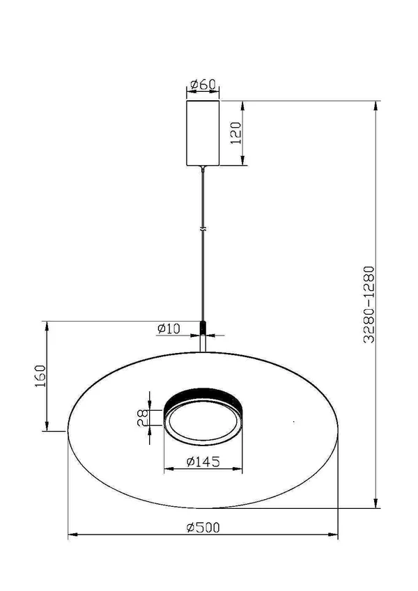 Подвесной светильник LED 12Вт Белый IP20 El MOD041PL-L15W3K1 Maytoni — фото 3