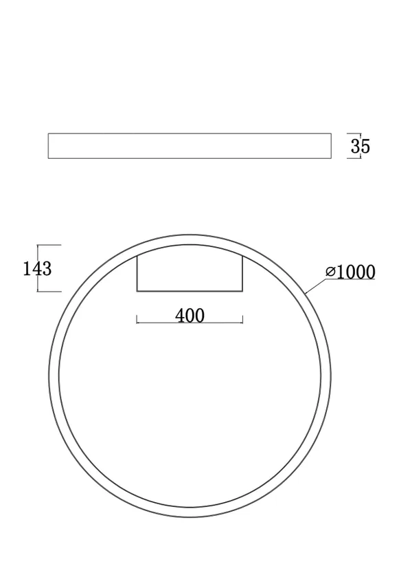 Потолочный светильник 65Вт 4000K Латунь IP20 Rim MOD058CL-L65BS4K Technical Maytoni — фото 3