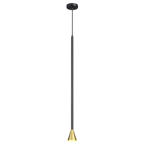 Подвесной св-к LED GU10 7W 220V PIPA черно-золотистый/металл ODEON LIGHT — фото 4