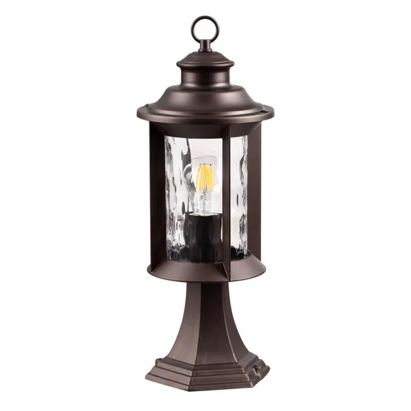 Ландшафтный св-к на столб E27 1*60W IP44 MAVRET темно-коричневый/стекло ODEON LIGHT