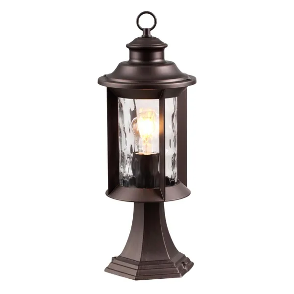 Ландшафтный св-к на столб E27 1*60W IP44 MAVRET темно-коричневый/стекло ODEON LIGHT — фото 4