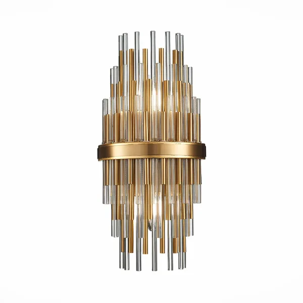 Бра Латунь/Прозрачный, Латунь E14 2*40Вт SL1628.301.02 ST LUCE