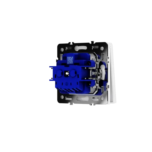 Розетка встраиваемая Voltum S70 с заземлением, защитными шторками и крышкой 16А, (белый глянцевый) — фото 12