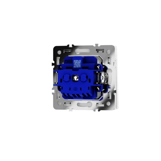 Розетка встраиваемая Voltum S70 с заземлением, защитными шторками и крышкой 16А, (белый глянцевый) — фото 13