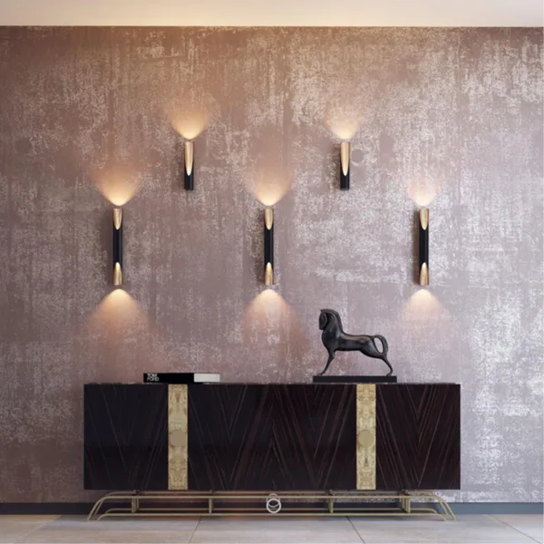 Настен.св-к LED 12W 3000К 80х60 WHITNEY черный с золотом/металл ODEON LIGHT — фото 2