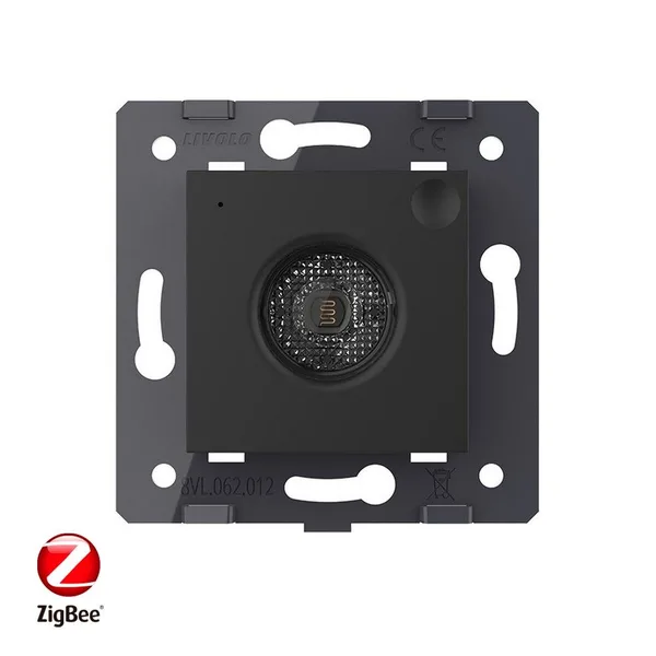 Датчик шума и освещенности ZigBee, цвет черный (механизм) Livolo — фото 2