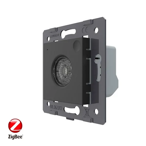Датчик шума и освещенности ZigBee, цвет черный (механизм) Livolo