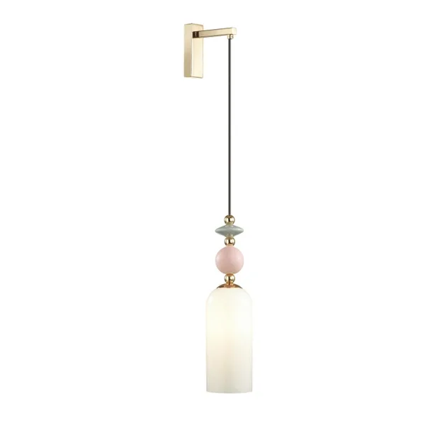 Бра E14 1*40W CANDY золото/разноцветн./керамика/стекло B ODEON LIGHT — фото 5